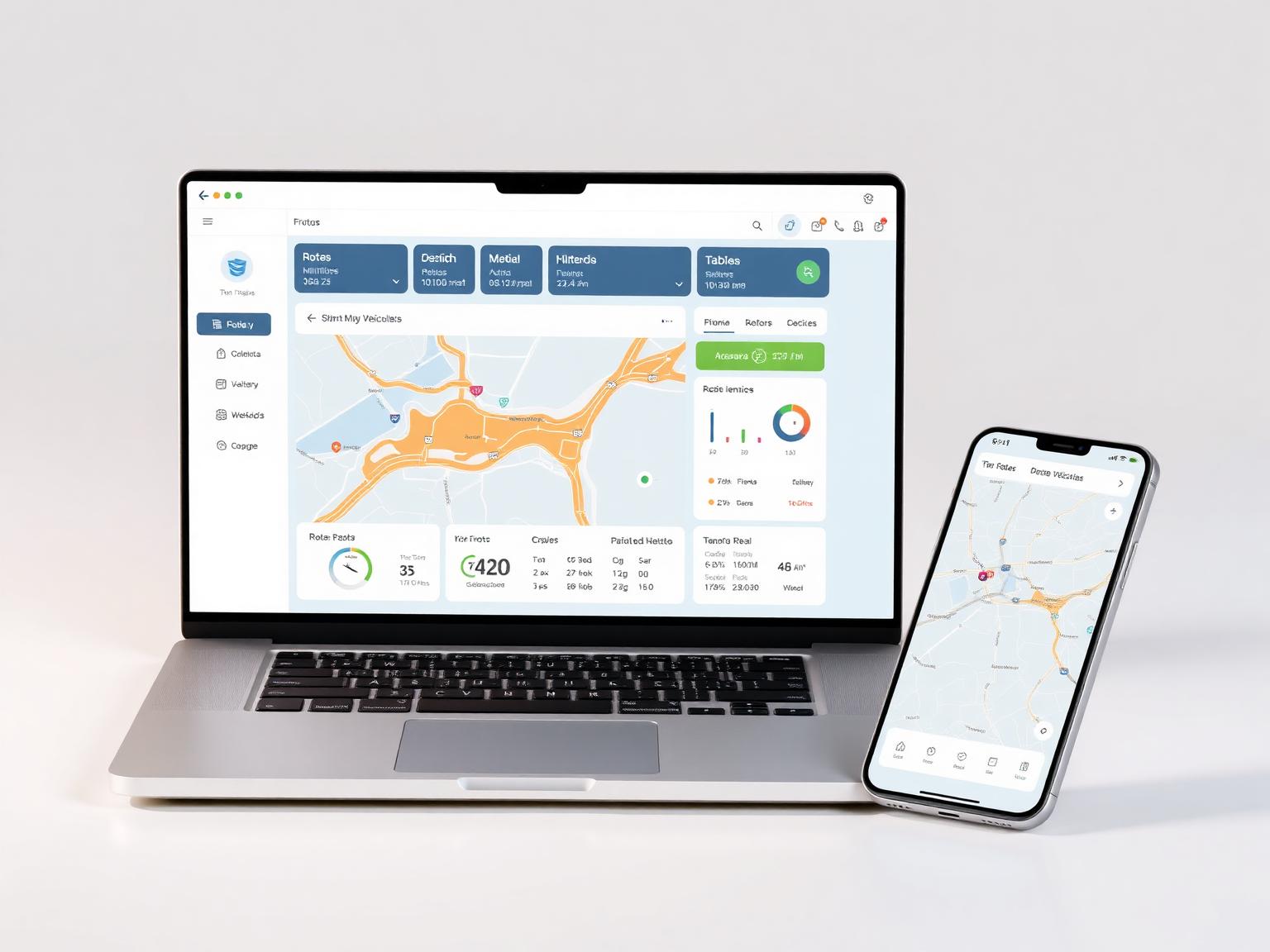 Plataforma Boltech em notebook e aplicativo mobile